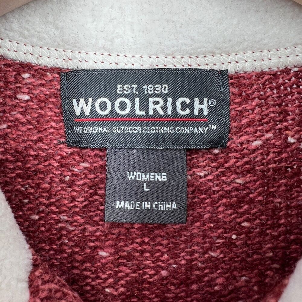 Woolrich Sweater Womens L Wool Mock Neck Hippie Granola Heritage Outdoor Folk - Picture 5 of 11